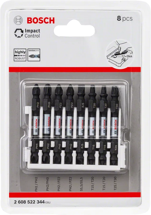 مجموعه بیت پیچ‌گوشتی دو سر Pick and Click Impact Control