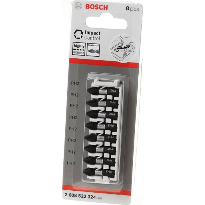 سری بیت Impact Control بوش PH2 25 میلی‌متر 8 عددی