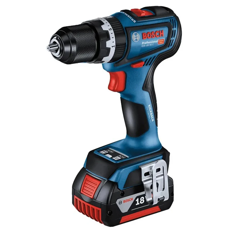 دریل شارژی 18 ولت دو باتری بوش GSB 18 V-90 C