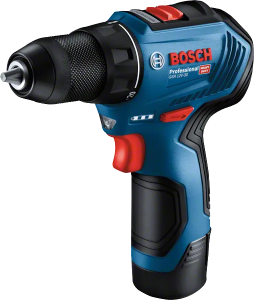 دریل پیچ گوشتی شارژی 12ولت دو باتری بوش GSR 12 V 30