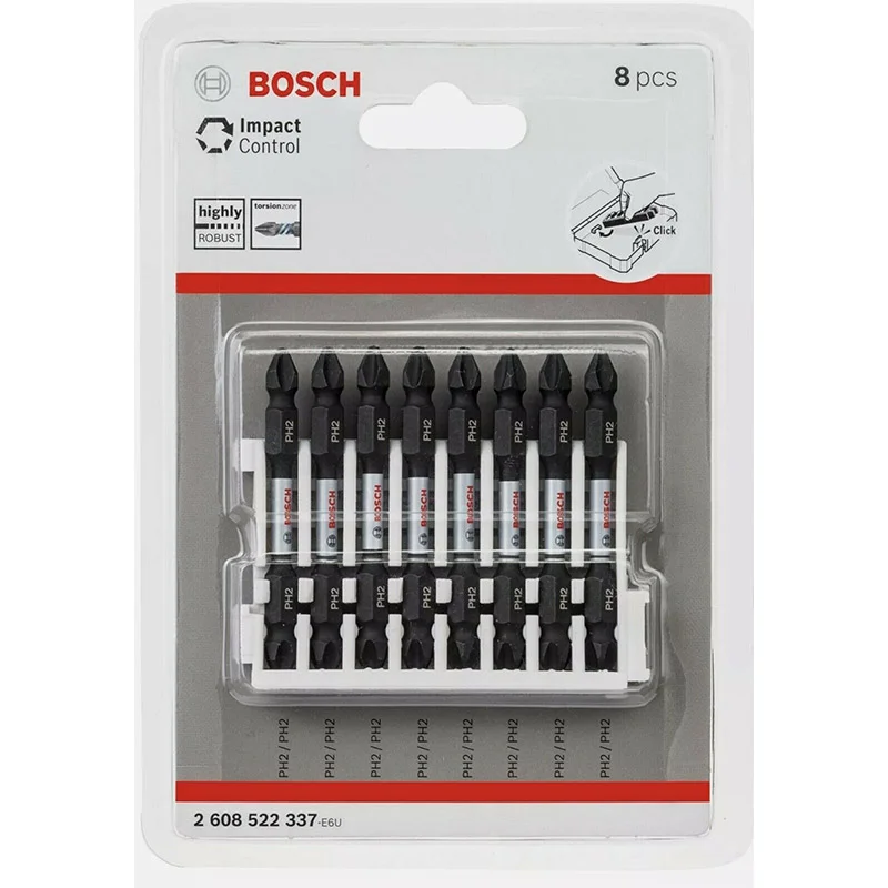 سری بیت Impact Control بوش PH2 65 میلی‌متر 8 عددی