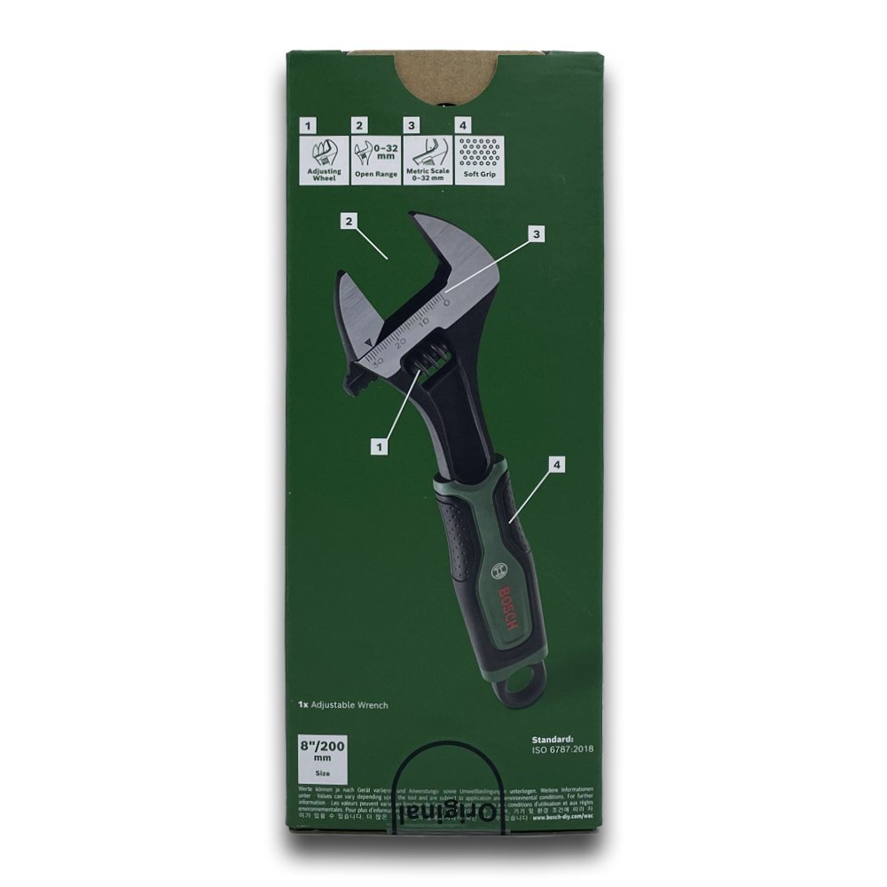آچار فرانسه ۸ اینچ بوش کد1600a02w7r