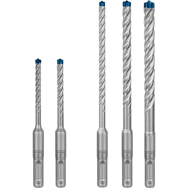 ست مته چهارشیار SDS Plus بوش EXPERT 7X کد 2608900197